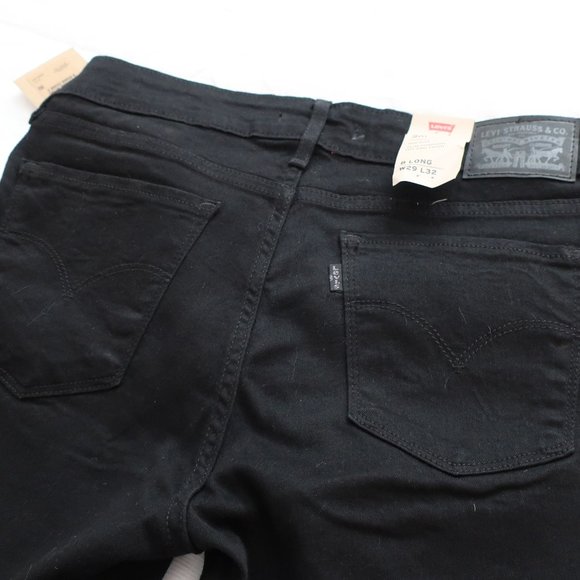 NWT Levi 711 Skinny Jean in Black - Picture 3 of 6